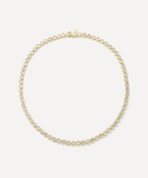 CZ by Kenneth Jay Lane - Gold-Plated Tennis Necklace image number null