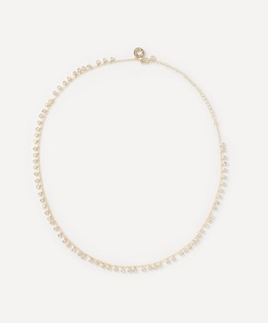 CZ by Kenneth Jay Lane - Gold-Plated Round Bezel Dangle Necklace image number 0