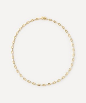 CZ by Kenneth Jay Lane - Gold-Plated Pavé Cubic Zirconia Link Chain Necklace image number 0