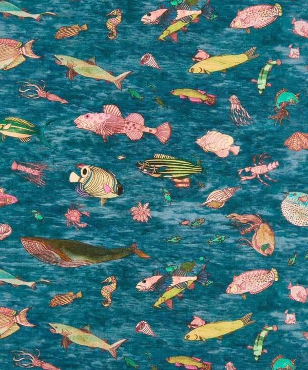 Liberty Fabrics - Brian’s Aquarium Organic Tana Lawn™ Cotton image number null