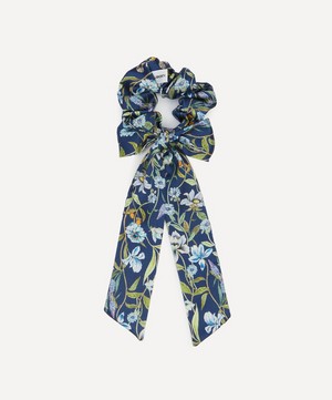 Liberty - Megumi Floral Silk Bow Scrunchie image number 1