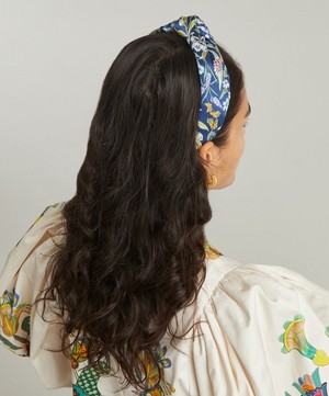 Liberty - Megumi Floral Silk Knotted Headband image number 1