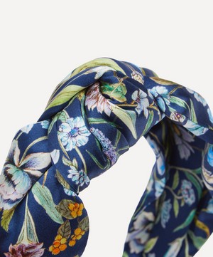 Liberty - Megumi Floral Silk Knotted Headband image number 3