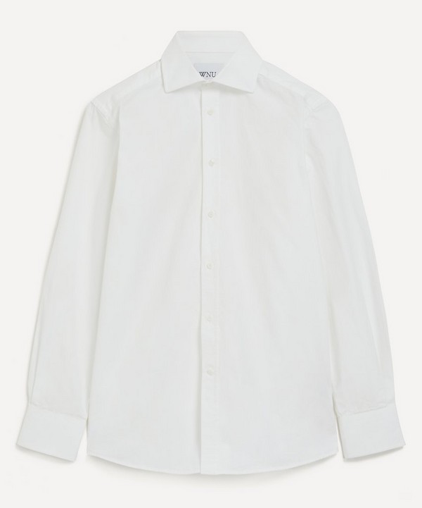 With Nothing Underneath - The Boyfriend Cotton Poplin Shirt image number null
