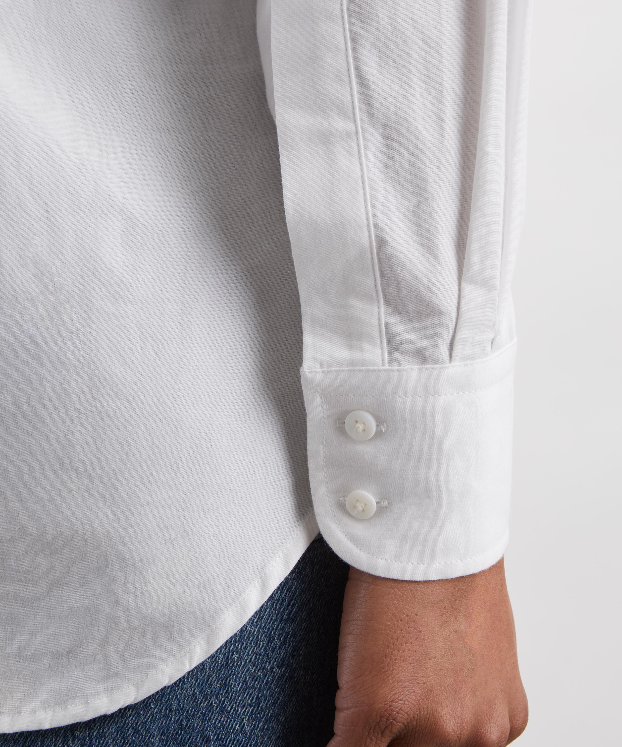 With Nothing Underneath - The Boyfriend Cotton Poplin Shirt image number 4