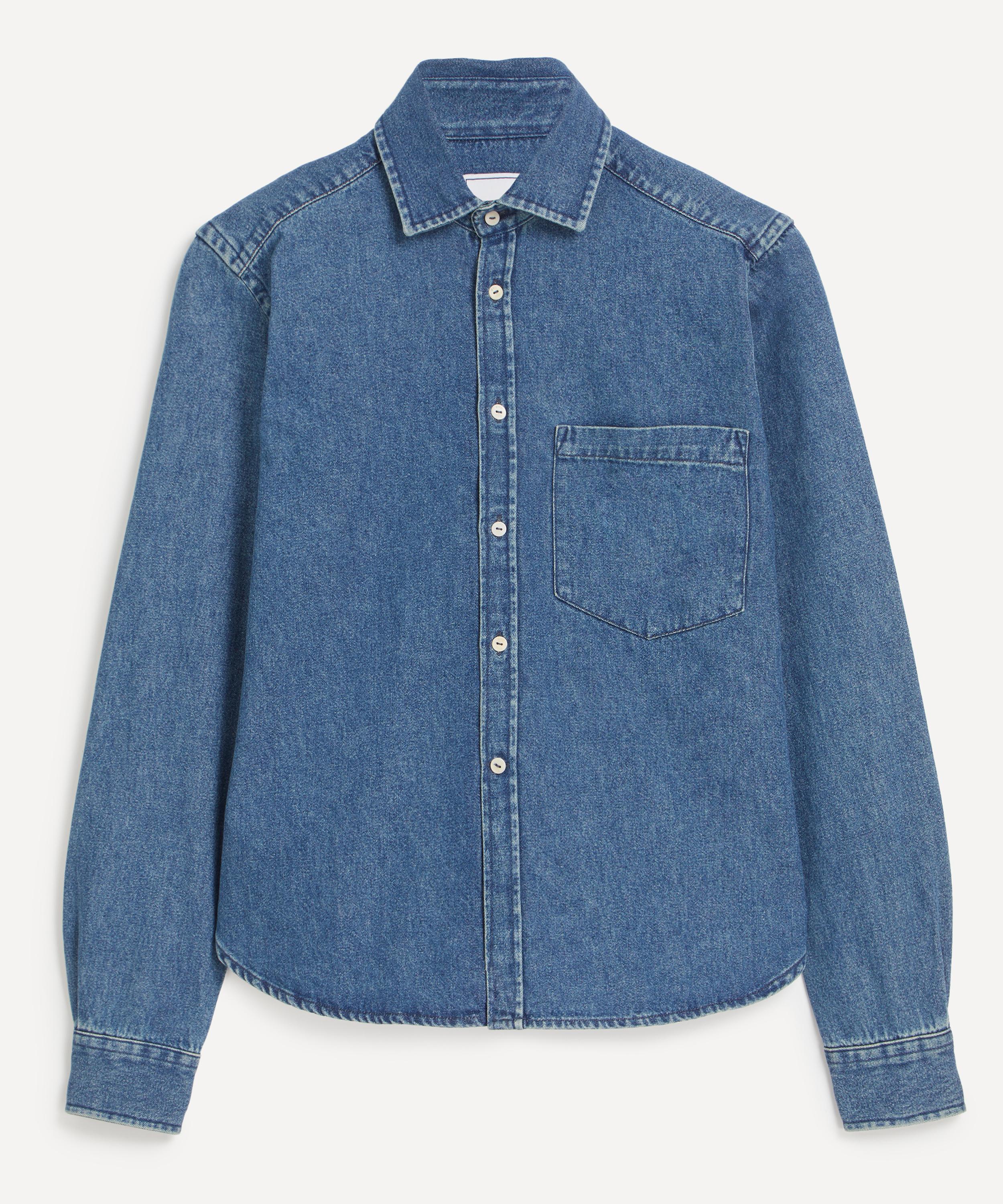 With Nothing Underneath - The Classic Denim Blue Shirt image number 0