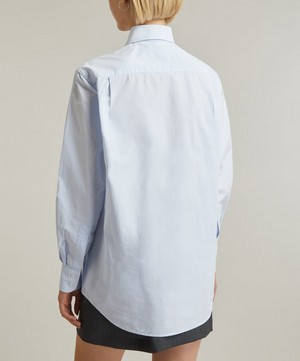 With Nothing Underneath - The Boyfriend Poplin Shirt image number 3