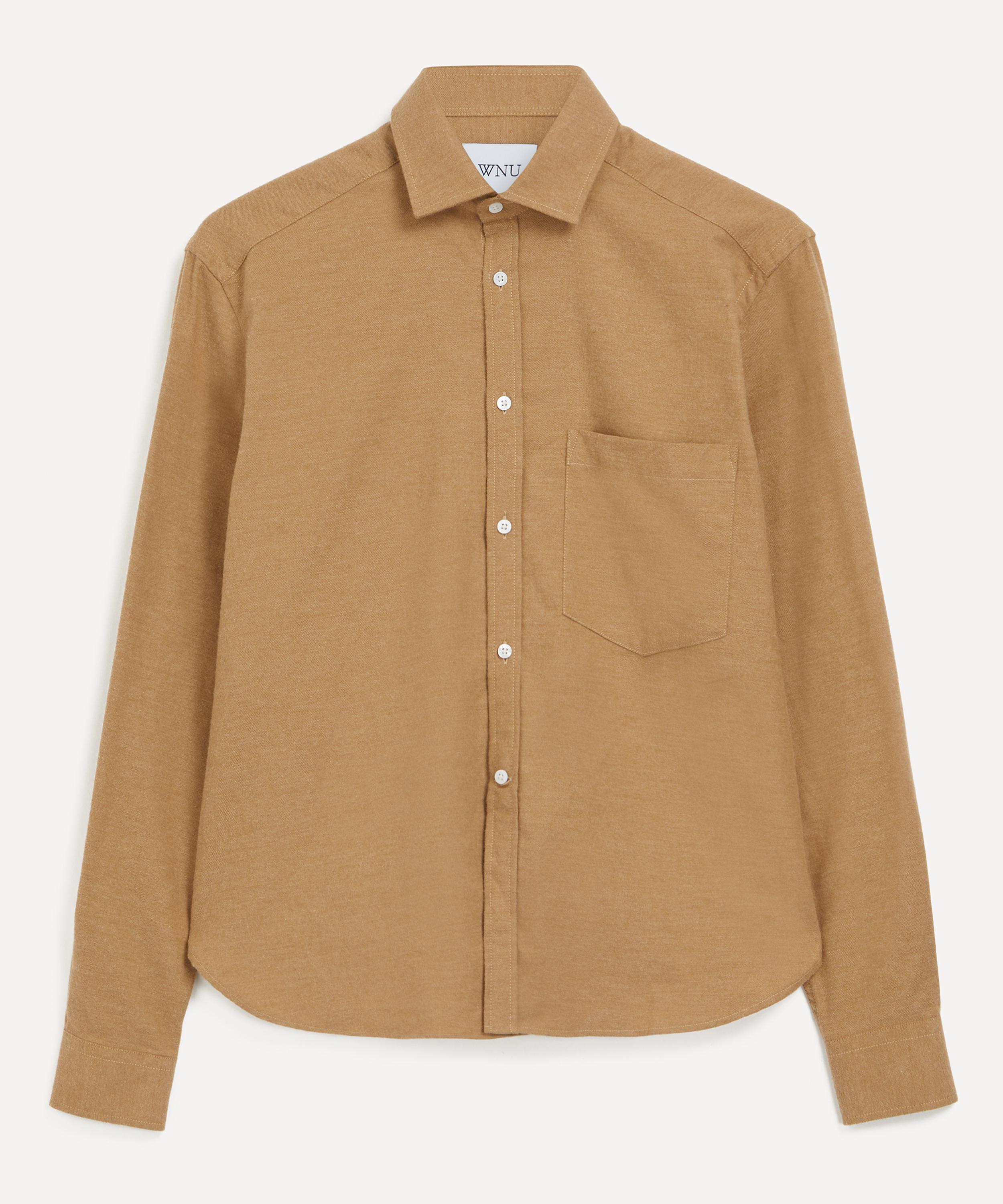 With Nothing Underneath - The Boyfriend Fine Brushed Cotton and Cashmere Shirt