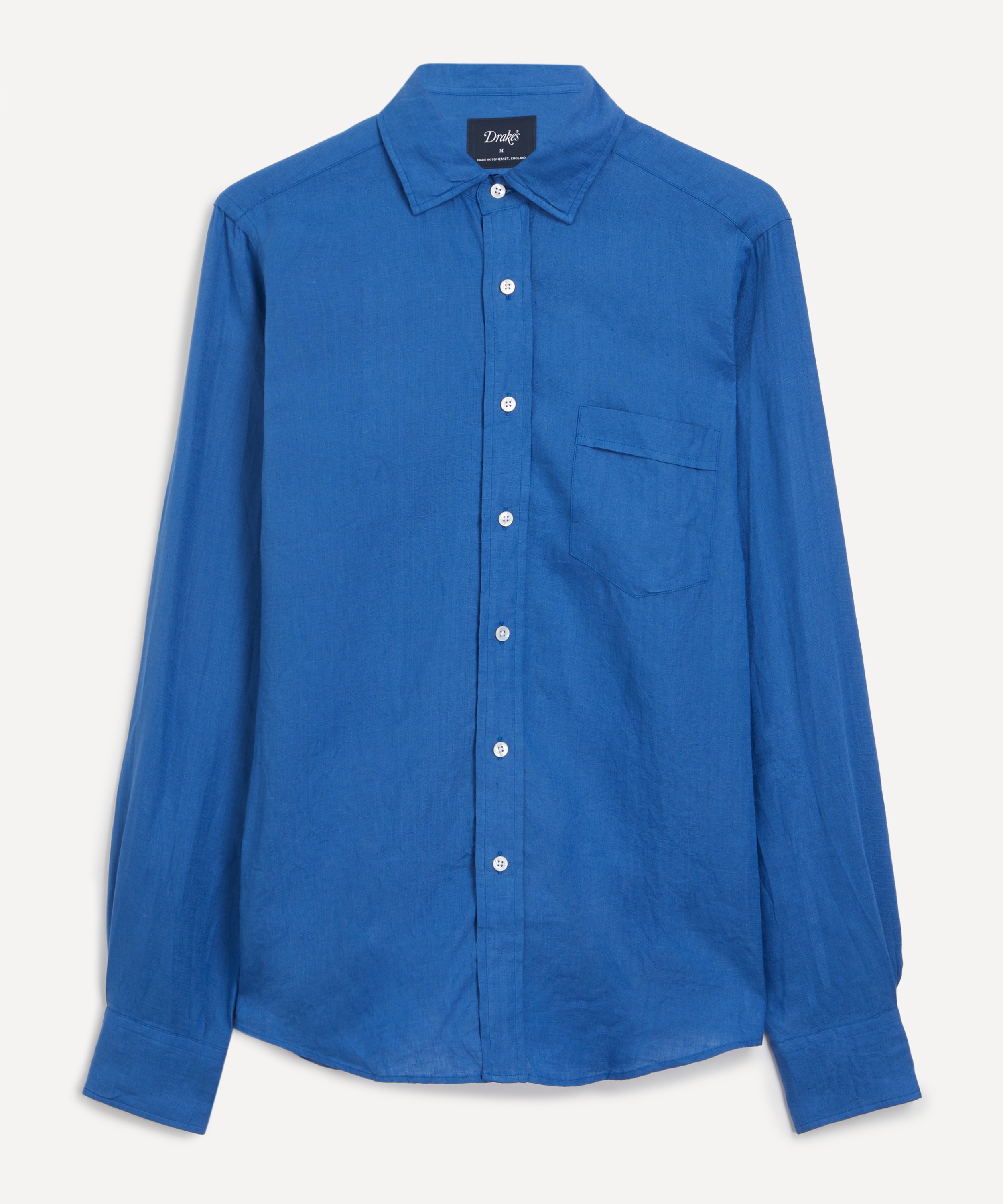 Drakes - Long Sleeved Spread Collar Shirt image number 0