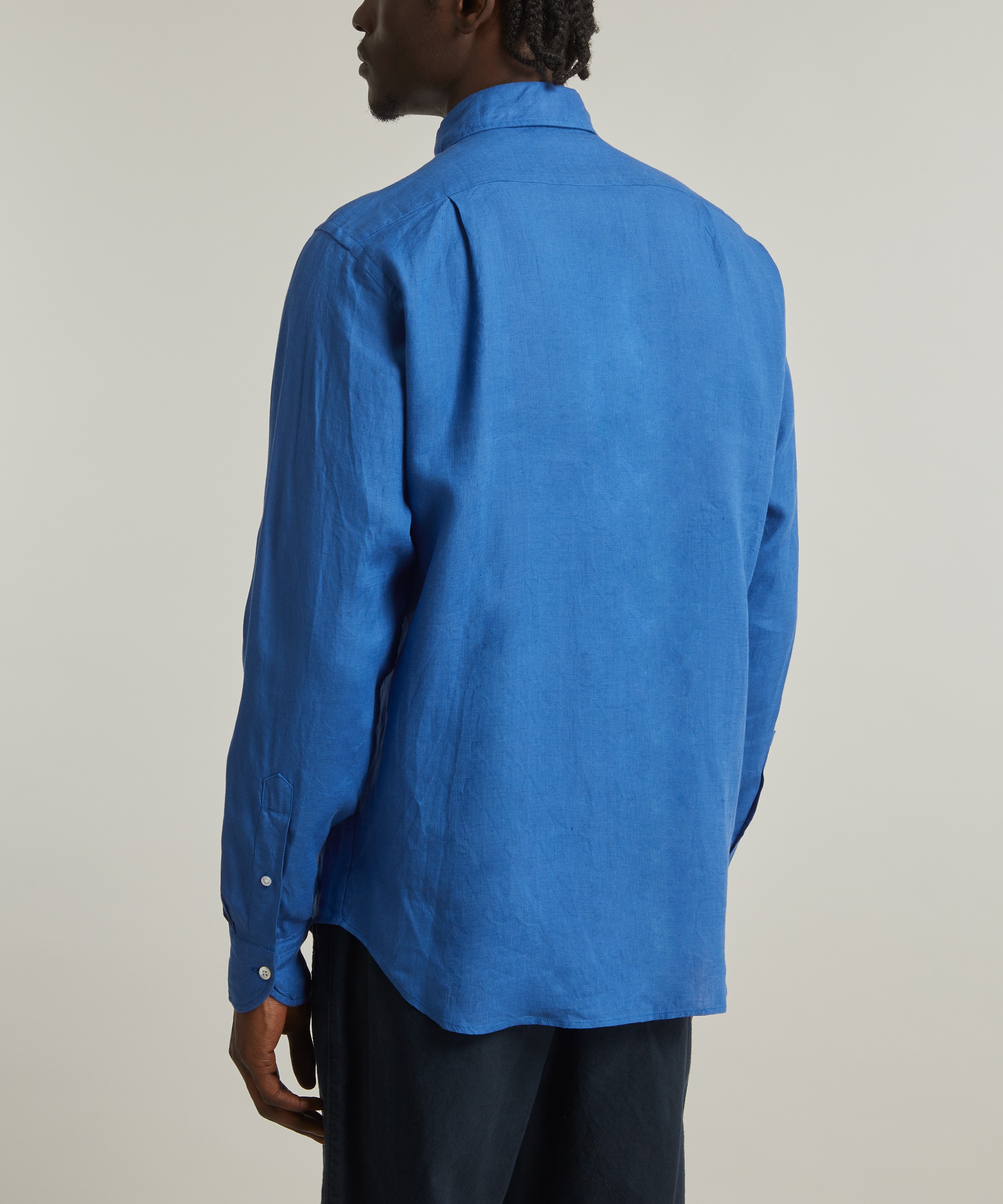 Drakes - Long Sleeved Spread Collar Shirt image number 3