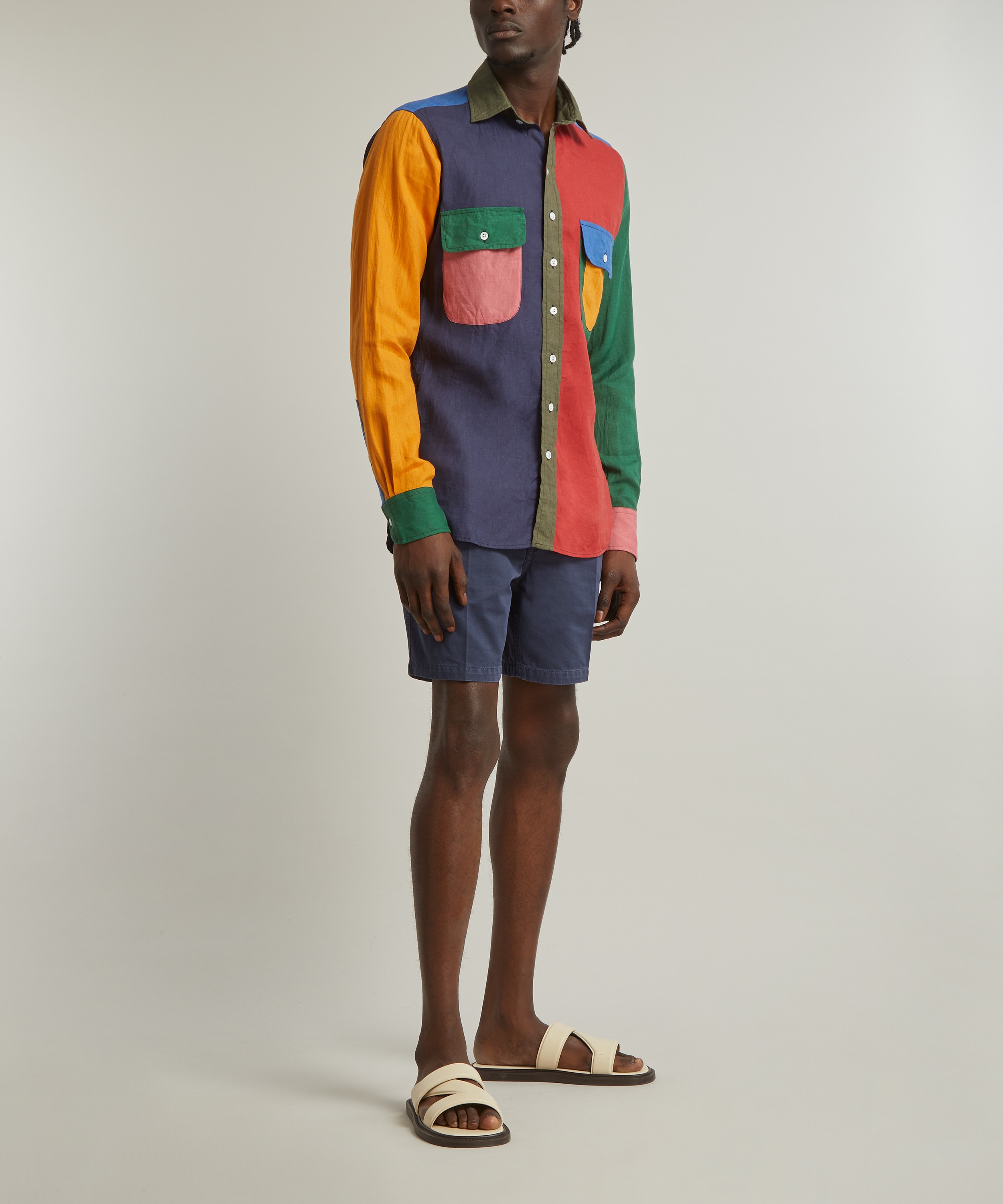 Drakes - Multicoloured Fun Work Shirt image number 1
