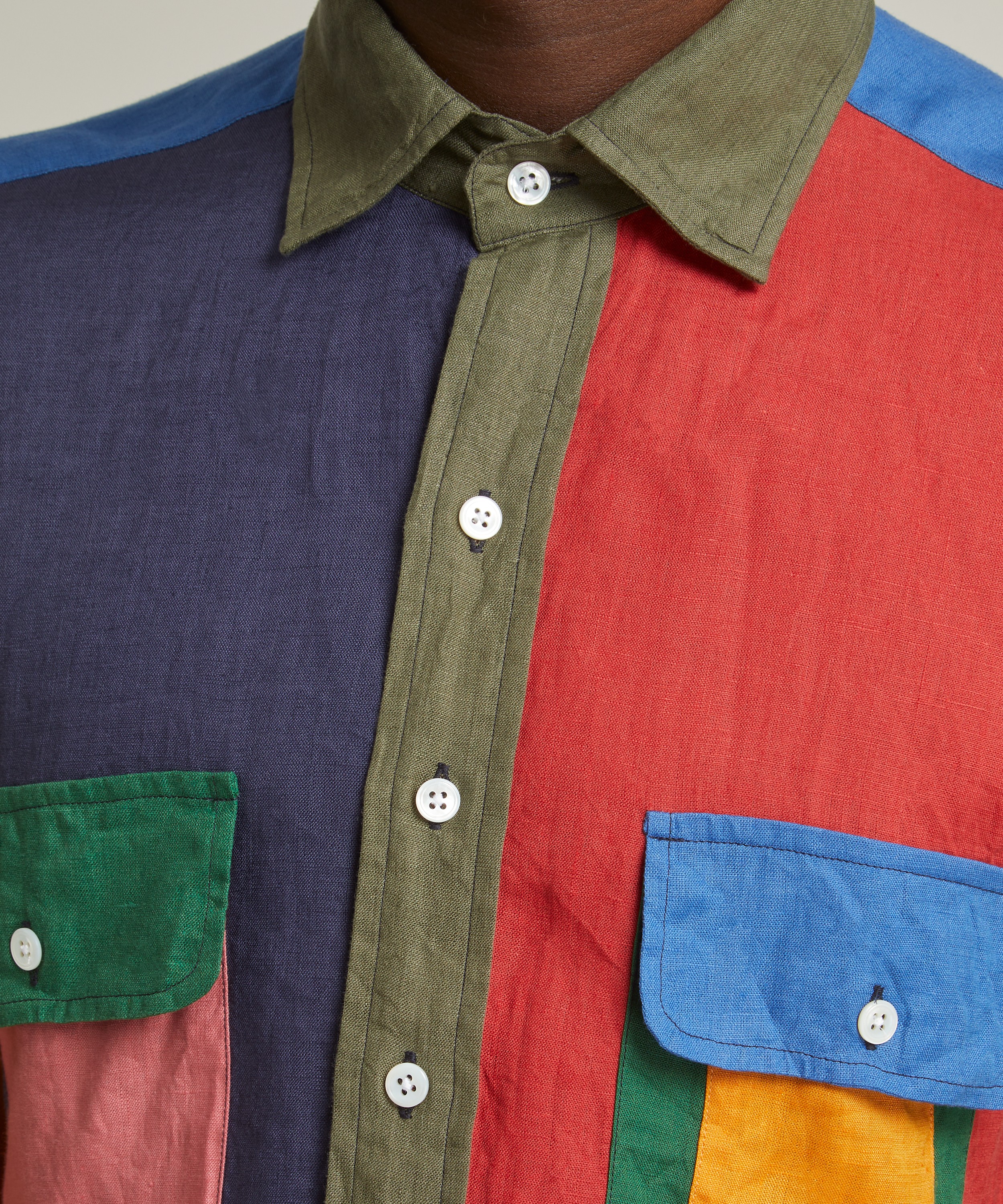 Drakes - Multicoloured Fun Work Shirt image number 4