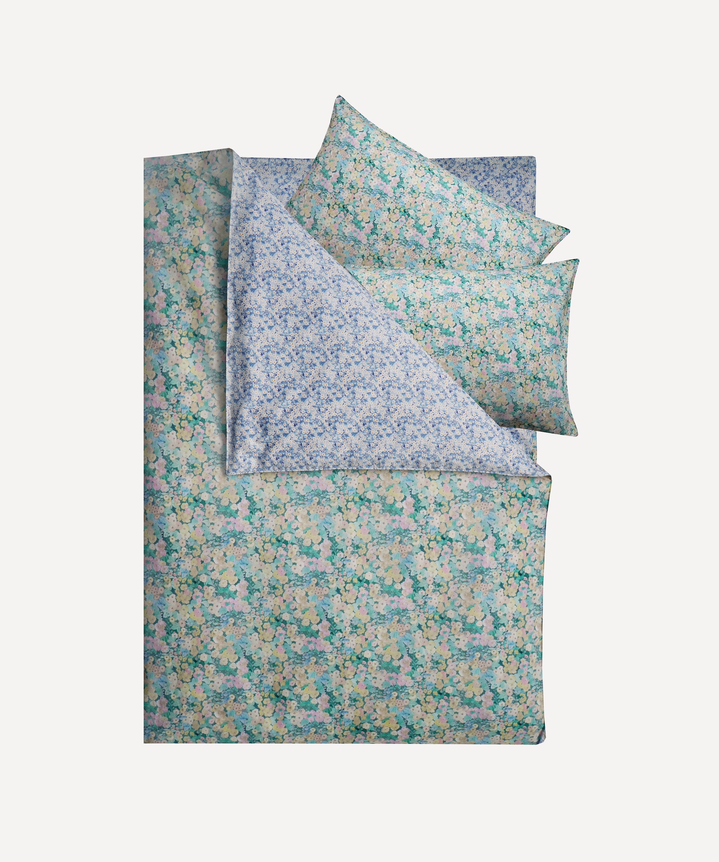 Coco & Wolf - Hollyhocks and Mitsi Valeria Double Duvet Set image number 0