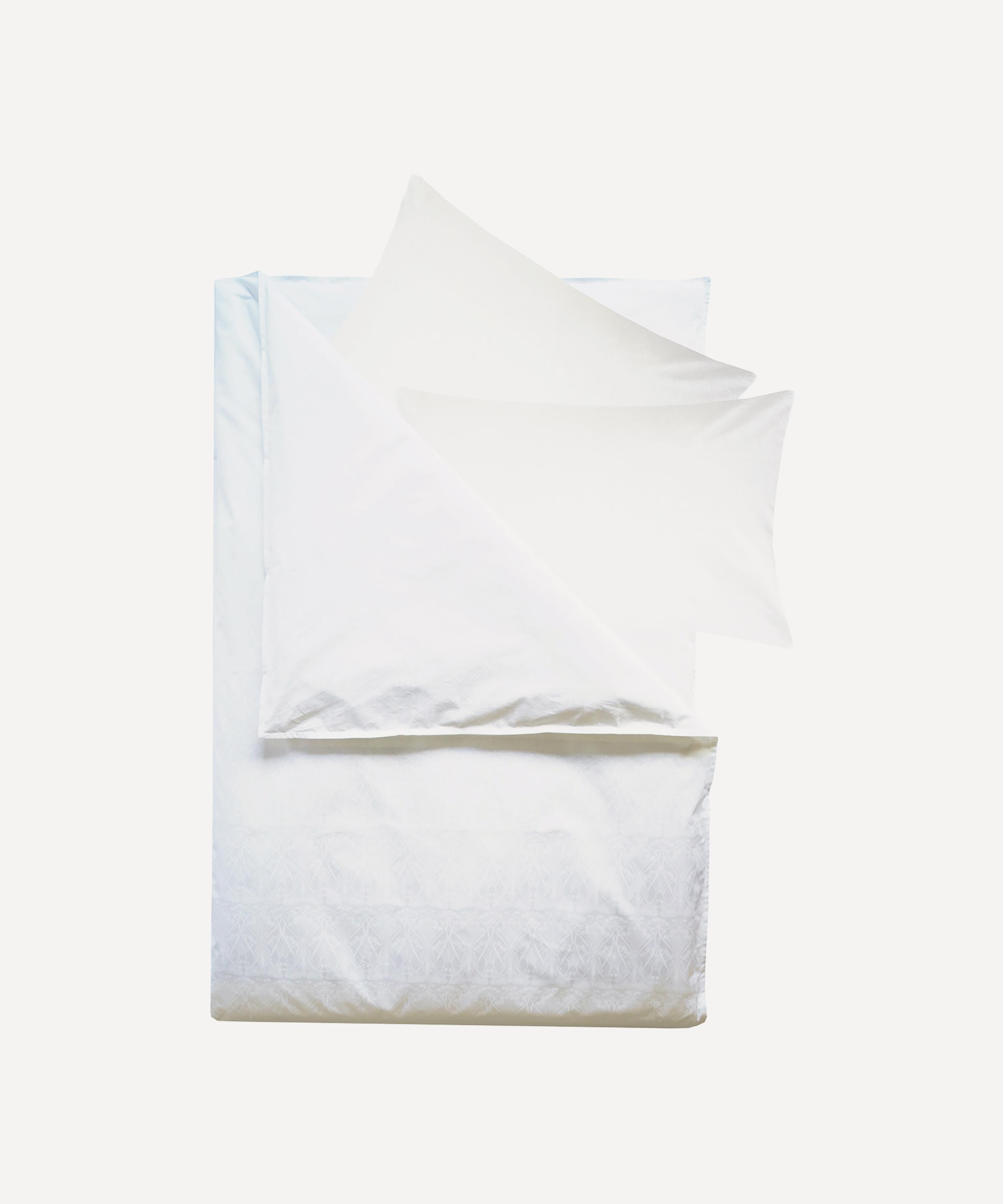 Coco & Wolf - Ianthe White Double Duvet Cover Set image number 0