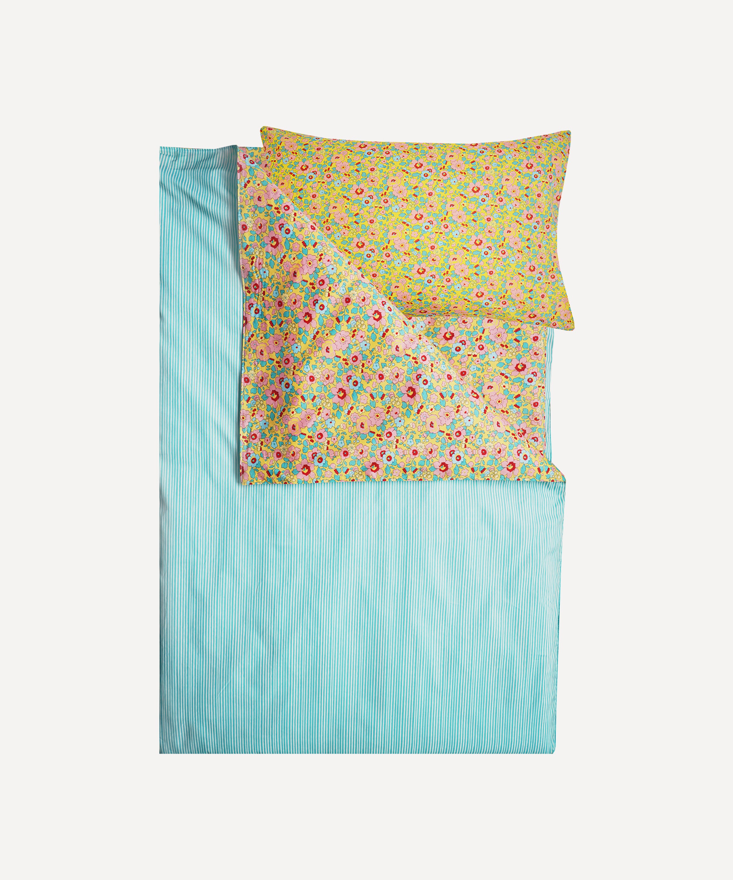 Coco & Wolf - Betsy Sunflower and Elements Green Single Duvet Cover Set image number 0