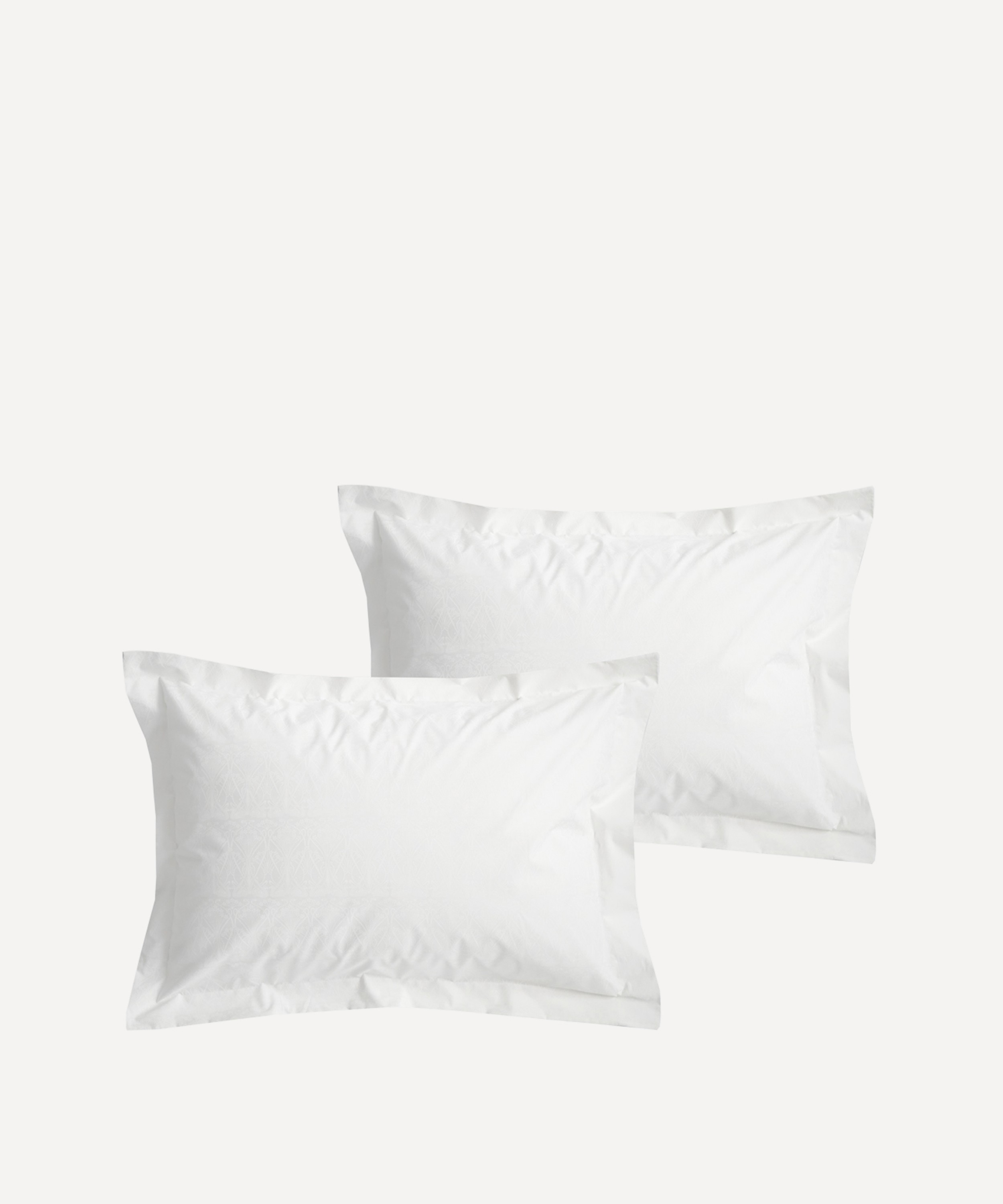 Coco & Wolf - Ianthe White Oxford Pillowcases Set of Two image number 0