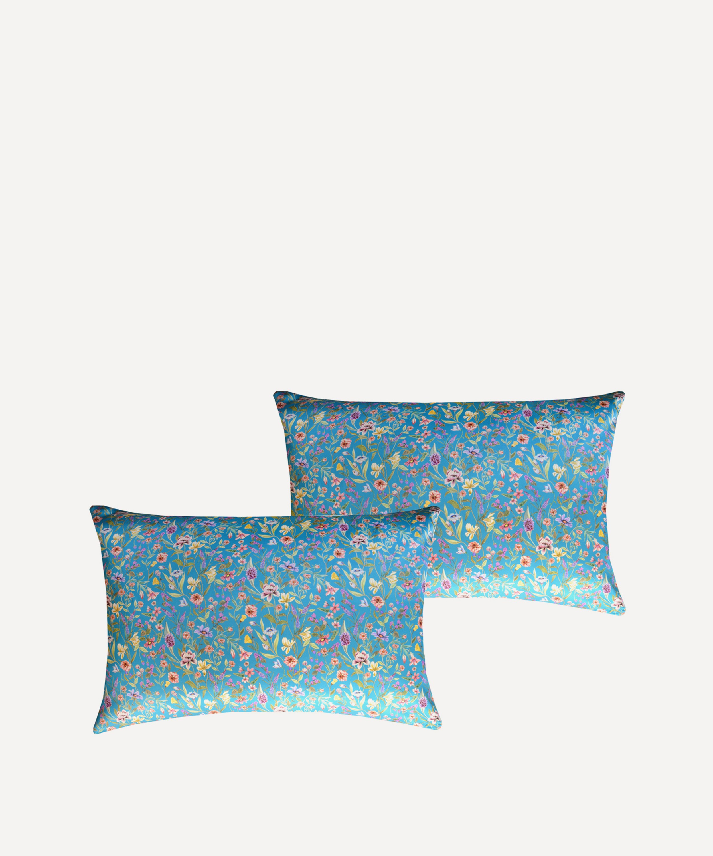 Coco & Wolf - Megumi Floral Silk Pillowcases Set of Two image number 0