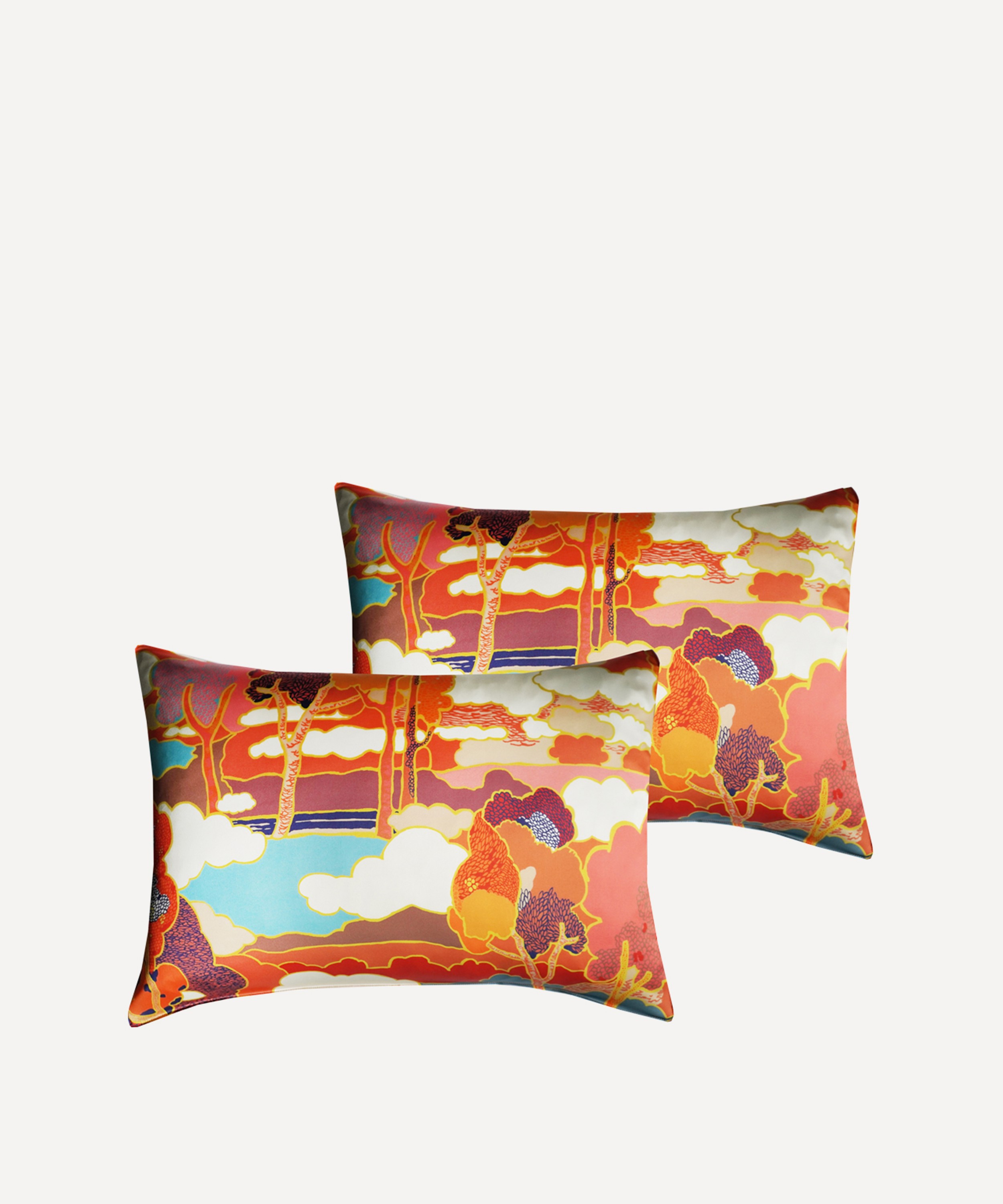 Coco & Wolf - Prospect Place Silk Pillowcases Set of Two image number 0