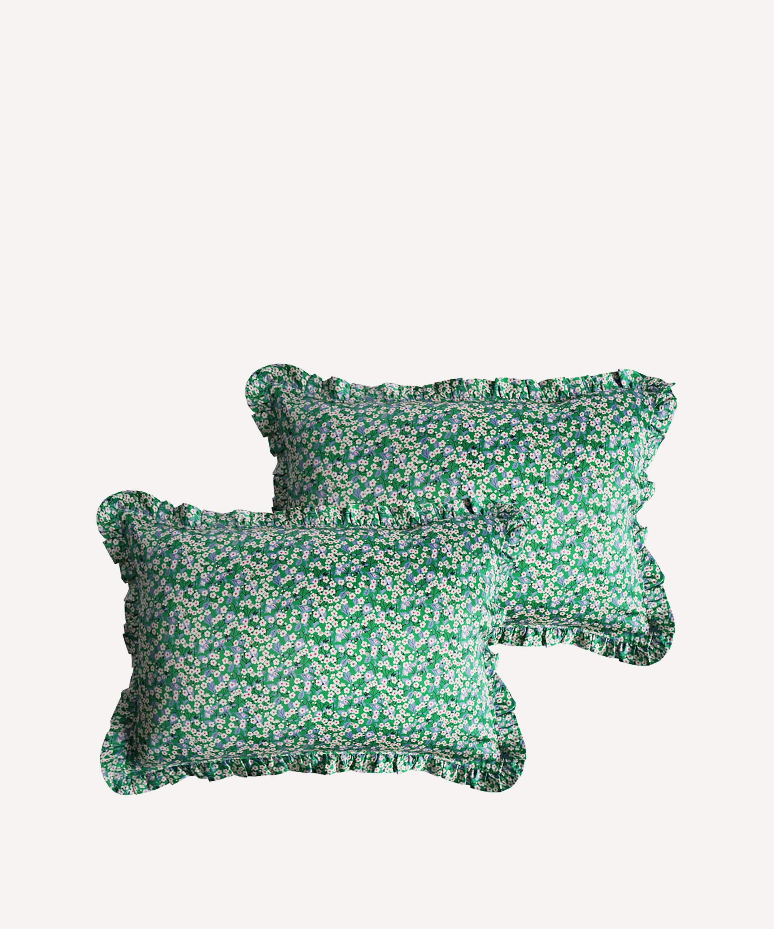 Coco & Wolf - Mitsi Frill Edge Silk Pillowcases Set of Two