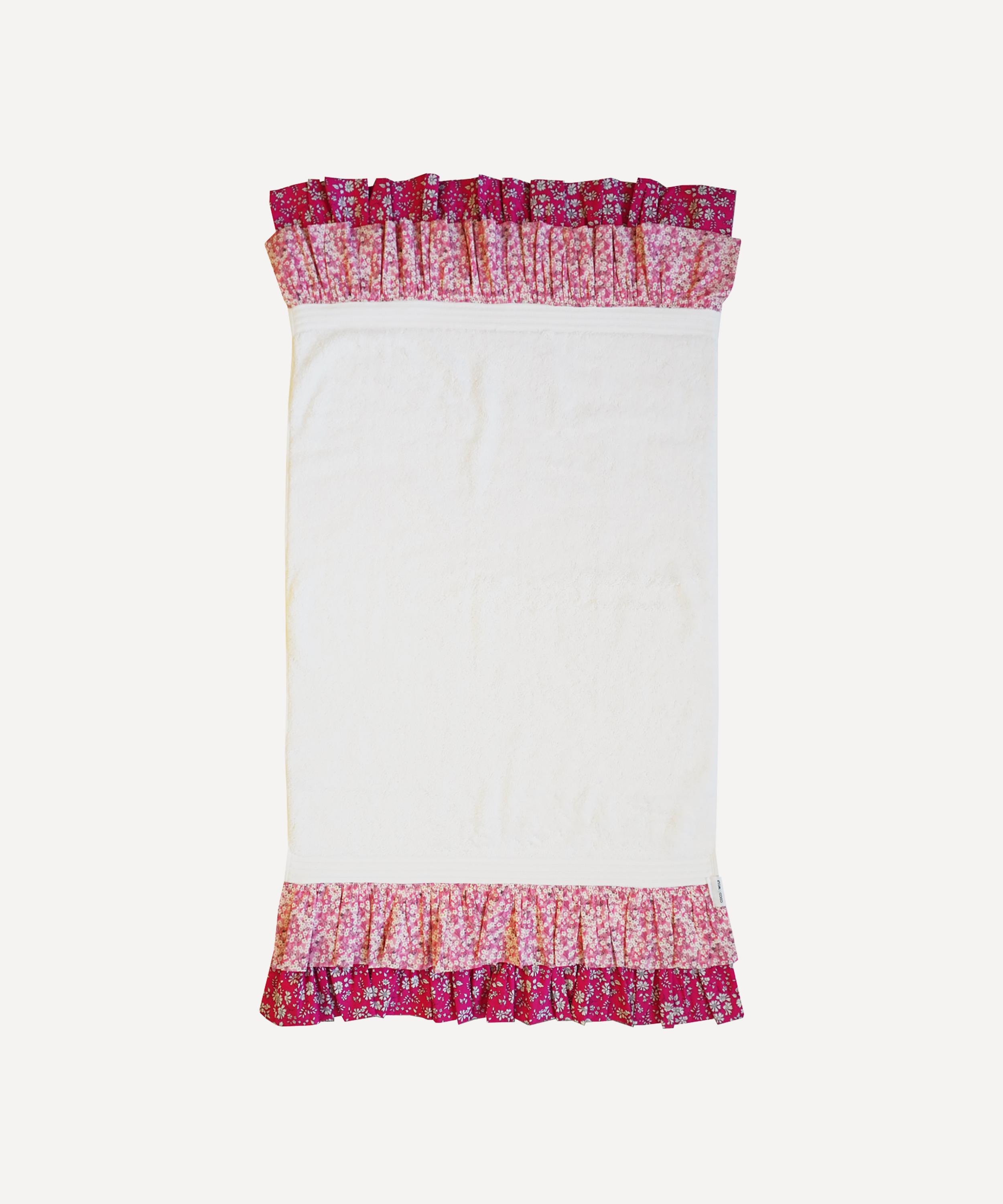 Coco & Wolf - Mitsi Valeria Pink Double Ruffle Hand Towel 50x85cm image number 0