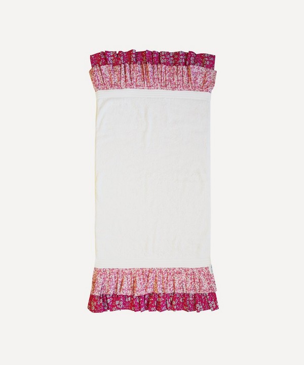 Coco & Wolf - Mitsi Valeria Pink Double Ruffle Bath Towel 130x70cm image number null