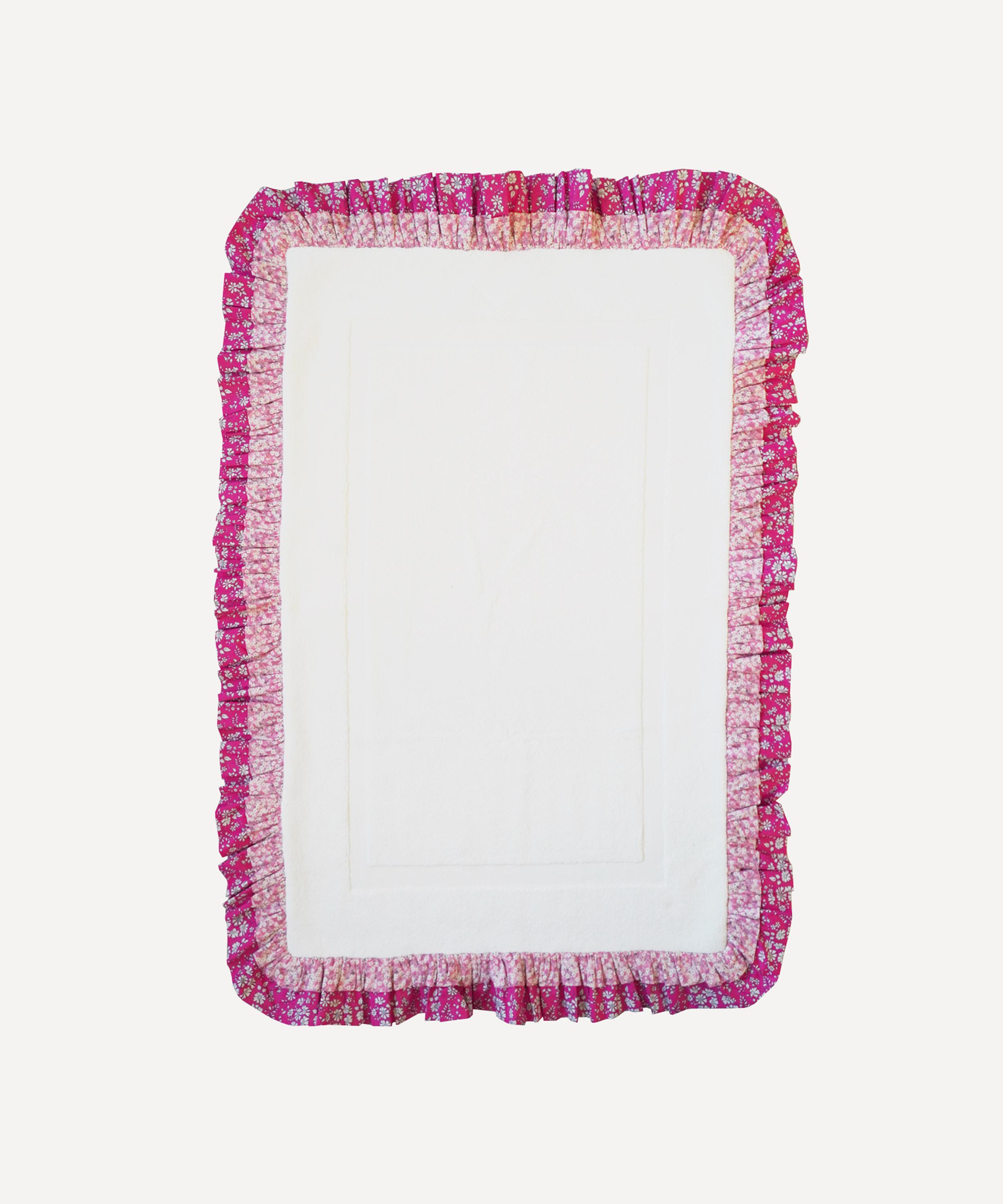 Coco & Wolf - Mitsi Valeria Pink Double Ruffle Bathmat 86x53cm