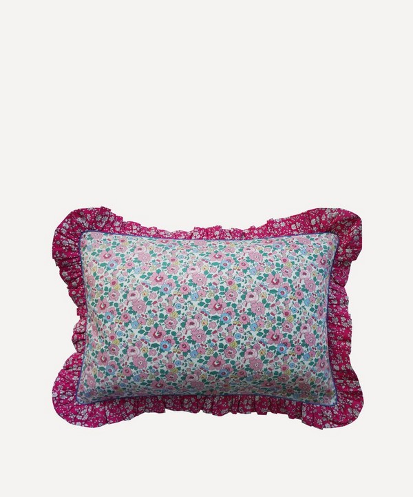 Coco & Wolf - Betsy Candy Floss Piped Frill Edge Oblong Cushion image number null