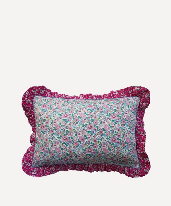 Coco & Wolf - Betsy Candy Floss Piped Frill Edge Oblong Cushion