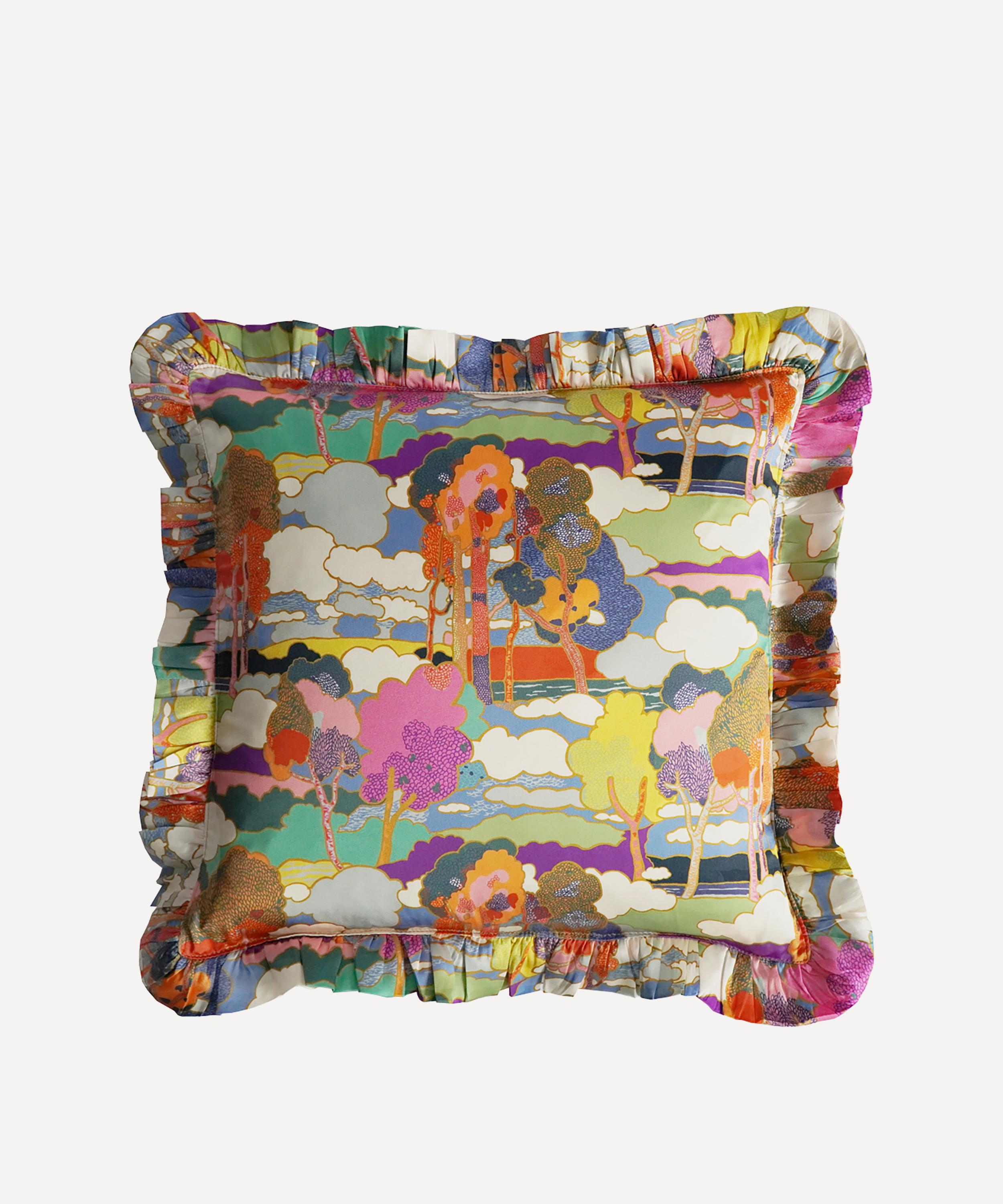 Coco & Wolf - SS24 Patchwork Silk Square Cushion image number 0