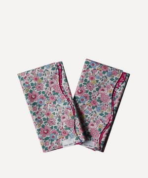 Coco & Wolf - Betsy Candy Floss and Capel Fuchsia Wavy Edge Napkins Set of Two image number 0