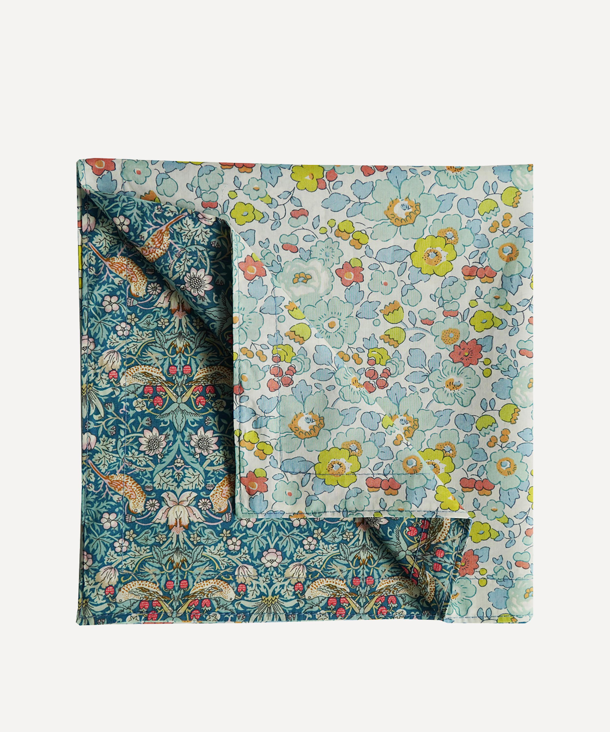 Coco & Wolf - Strawberry Thief and Betsy Sage Stitch Edge Napkins Set of Two image number 2