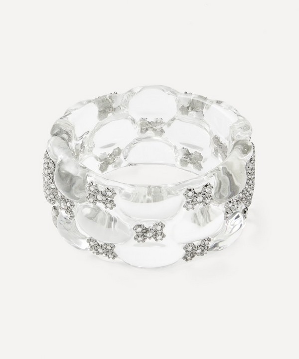 Alexis Bittar - Ruthenium-Plated Punk Royale Quilted Lucite Crystal Cuff Bracelet image number null