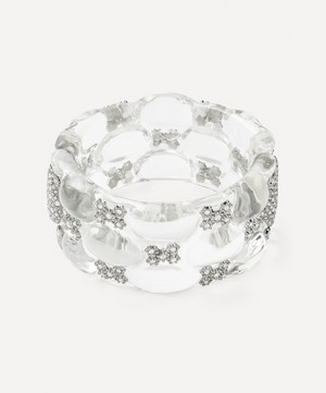 Alexis Bittar - Ruthenium-Plated Punk Royale Quilted Lucite Crystal Cuff Bracelet image number 0