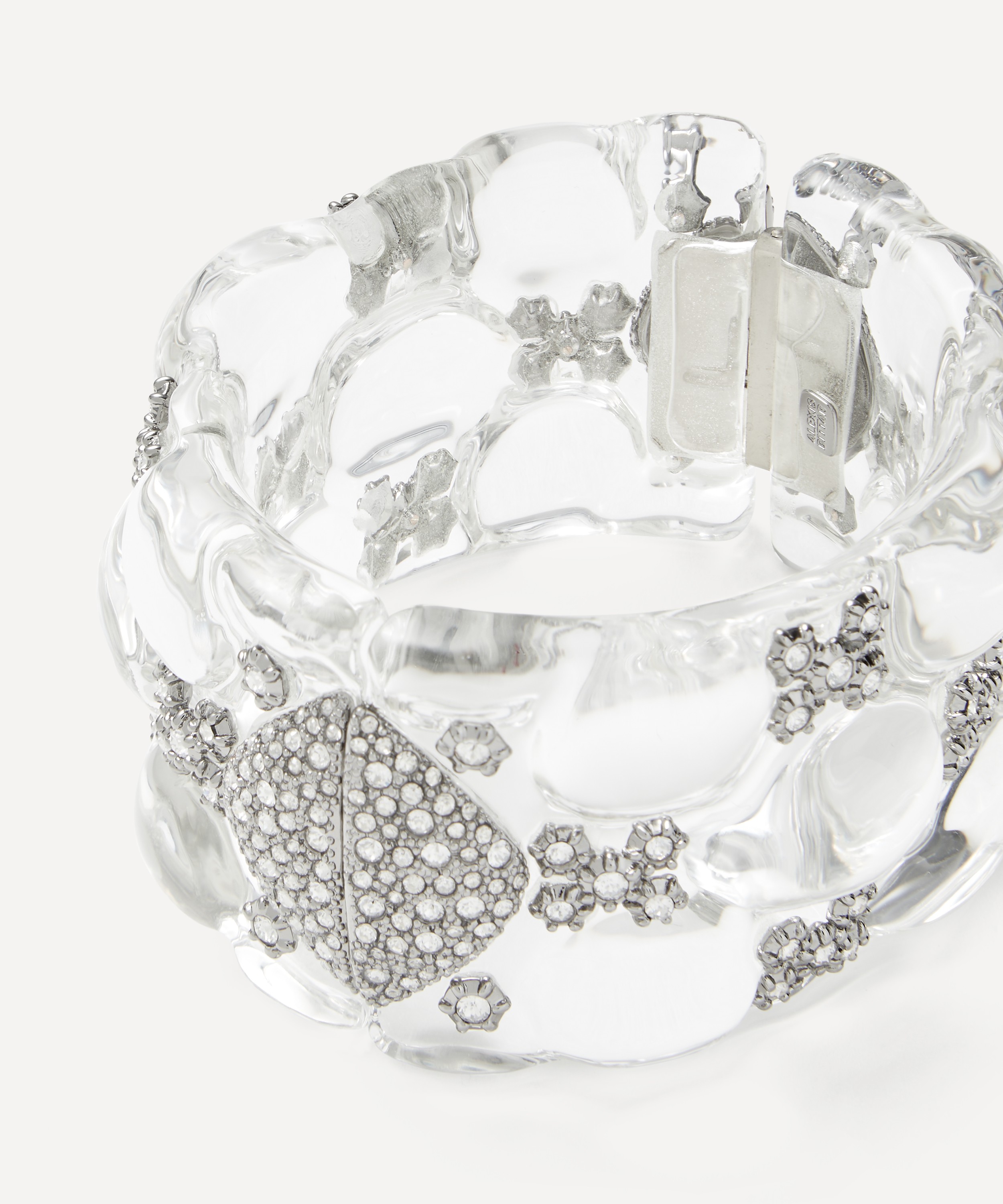 Alexis Bittar - Ruthenium-Plated Punk Royale Quilted Lucite Crystal Cuff Bracelet image number 1