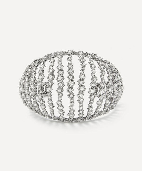 Alexis Bittar - Ruthenium-Plated Punk Royale Crystal Orbiting Cuff Bracelet image number null