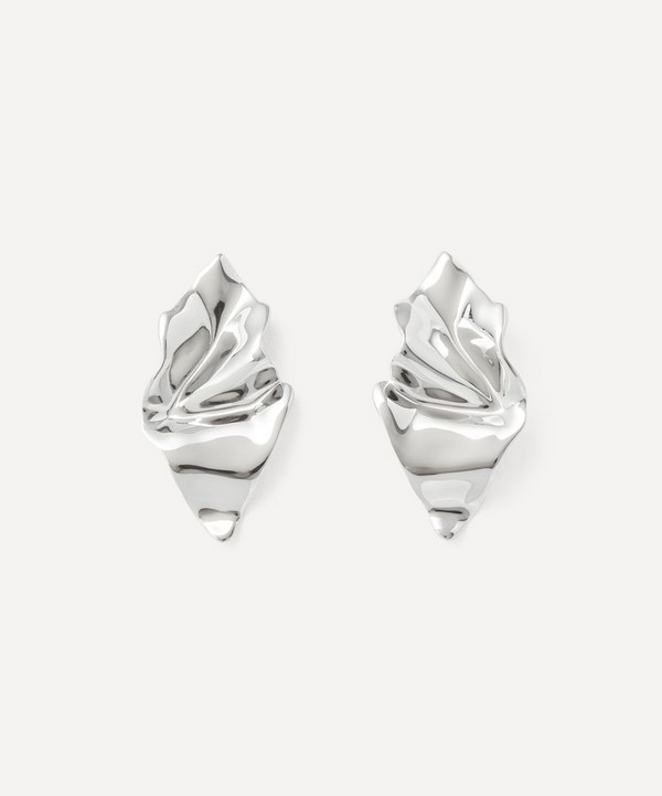 Alexis Bittar - Rhodium-Plated Crumpled Small Stud Earrings image number null
