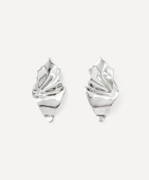 Alexis Bittar - Rhodium-Plated Crumpled Small Stud Earrings image number 0