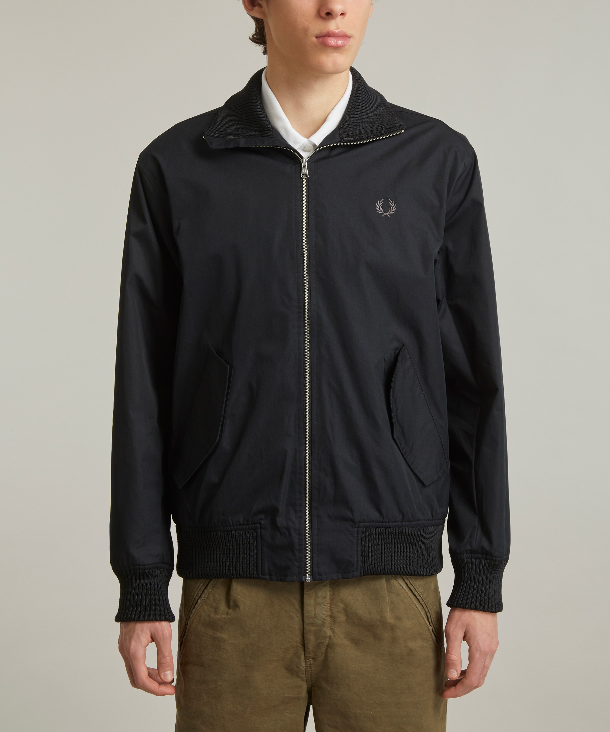 Fred Perry Knitted Rib Tennis Bomber Jacket | Liberty