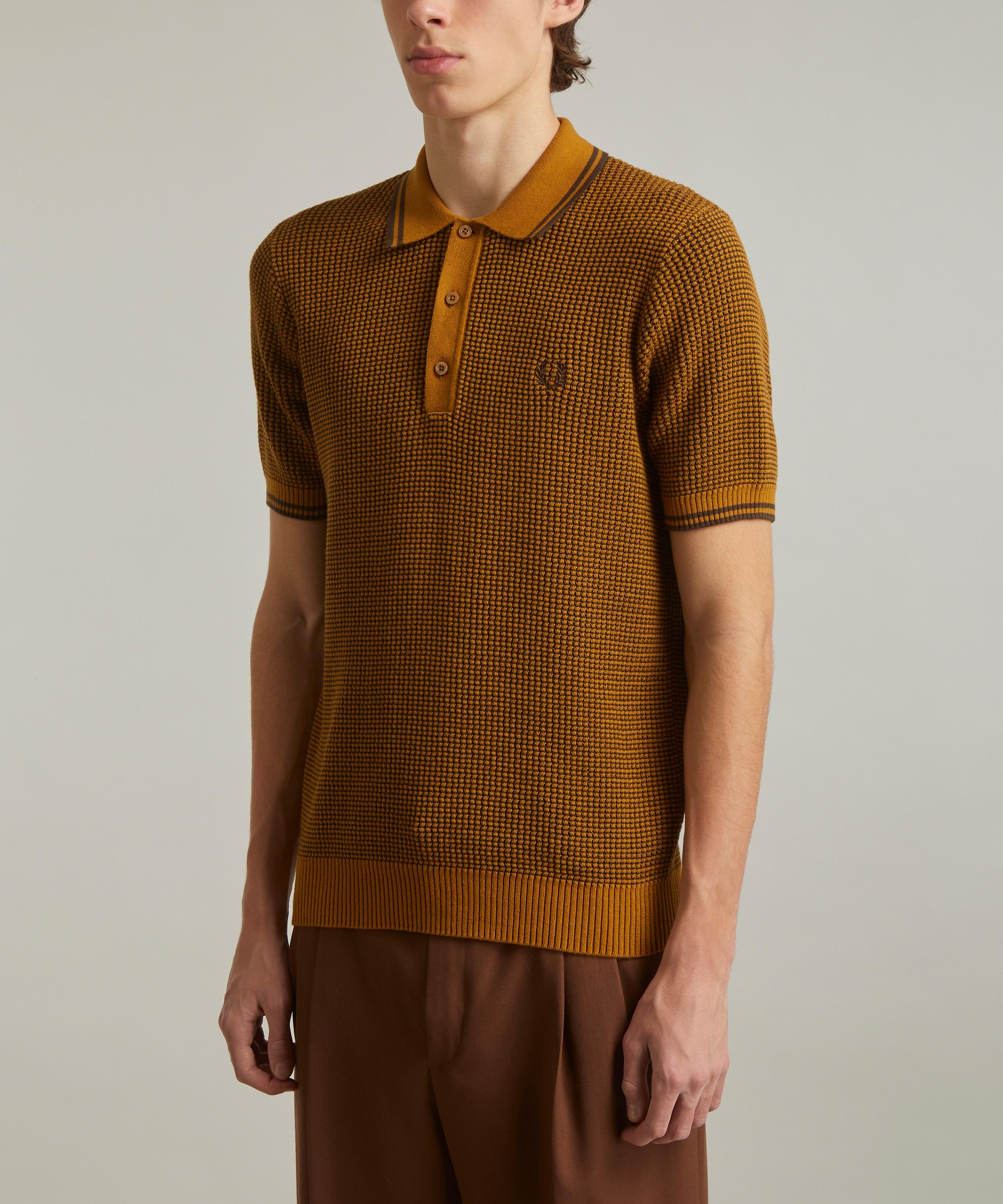 Fred perry textured knitted polo best sale