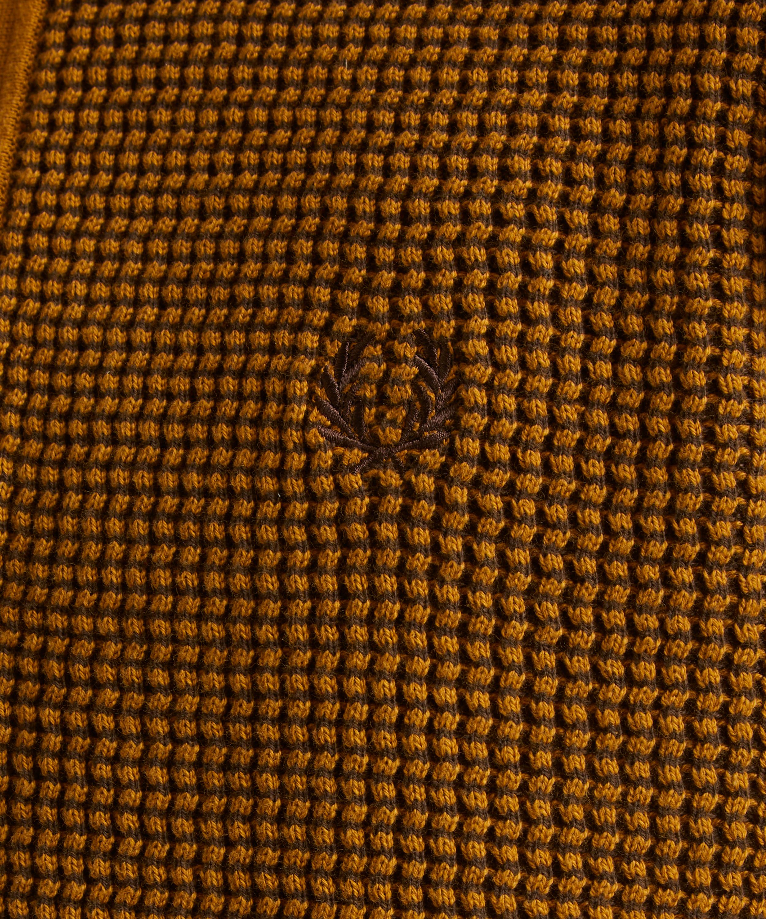 Fred Perry - Textured Knitted Polo Shirt image number 4