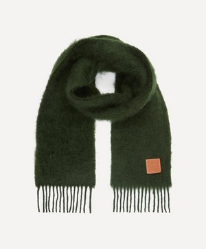 Loewe - Logo Patch Wool and Mohair Blend Scarf image number 1