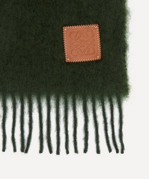 Loewe - Logo Patch Wool and Mohair Blend Scarf image number 3