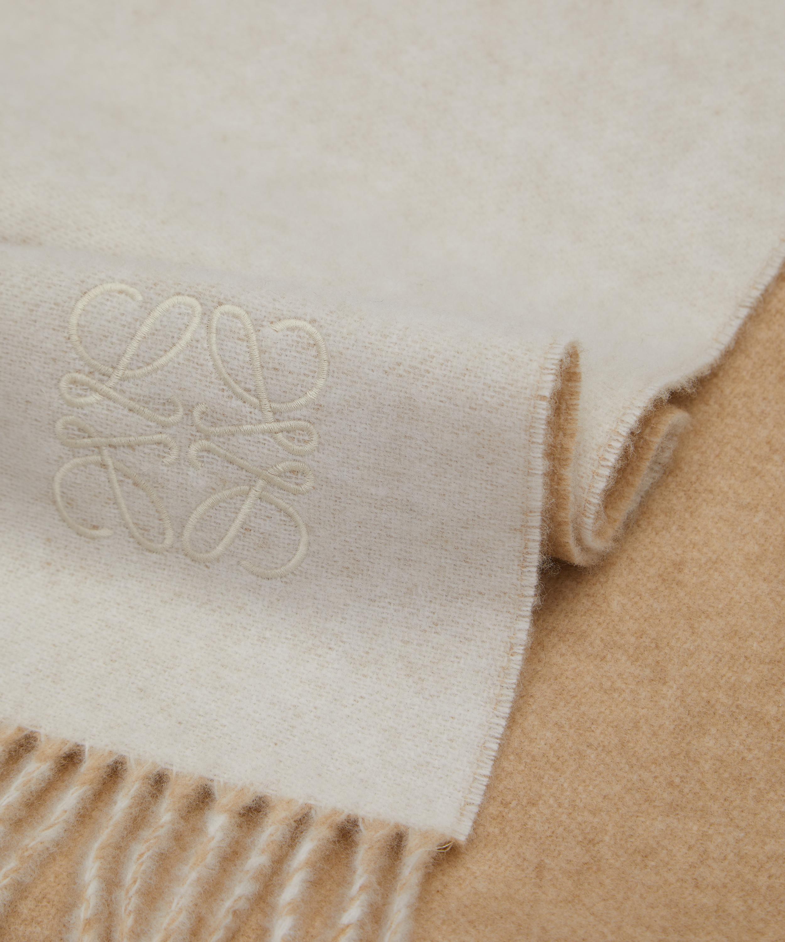 Loewe Bicolour Wool and Cashmere Blend Scarf | Liberty
