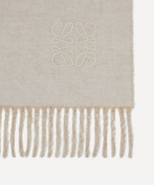 Loewe - Bicolour Wool and Cashmere Blend Scarf image number 3