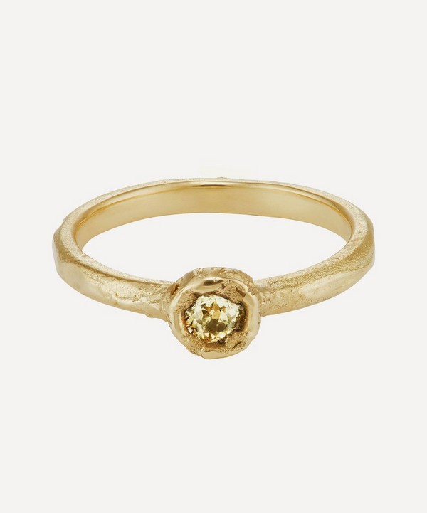 Ellis Mhairi Cameron - 14ct Gold X 0.45ct Old Cut Yellow Diamond Engagement Ring