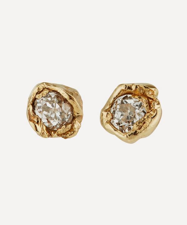 Ellis Mhairi Cameron - 14ct Gold V Old Cut Diamond Stud Earrings