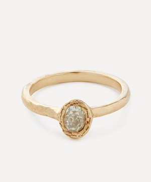 Ellis Mhairi Cameron - 14ct Gold Oval White Diamond Engagement Ring image number 0