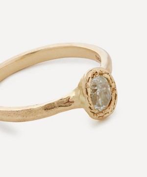 Ellis Mhairi Cameron - 14ct Gold Oval White Diamond Engagement Ring image number 1