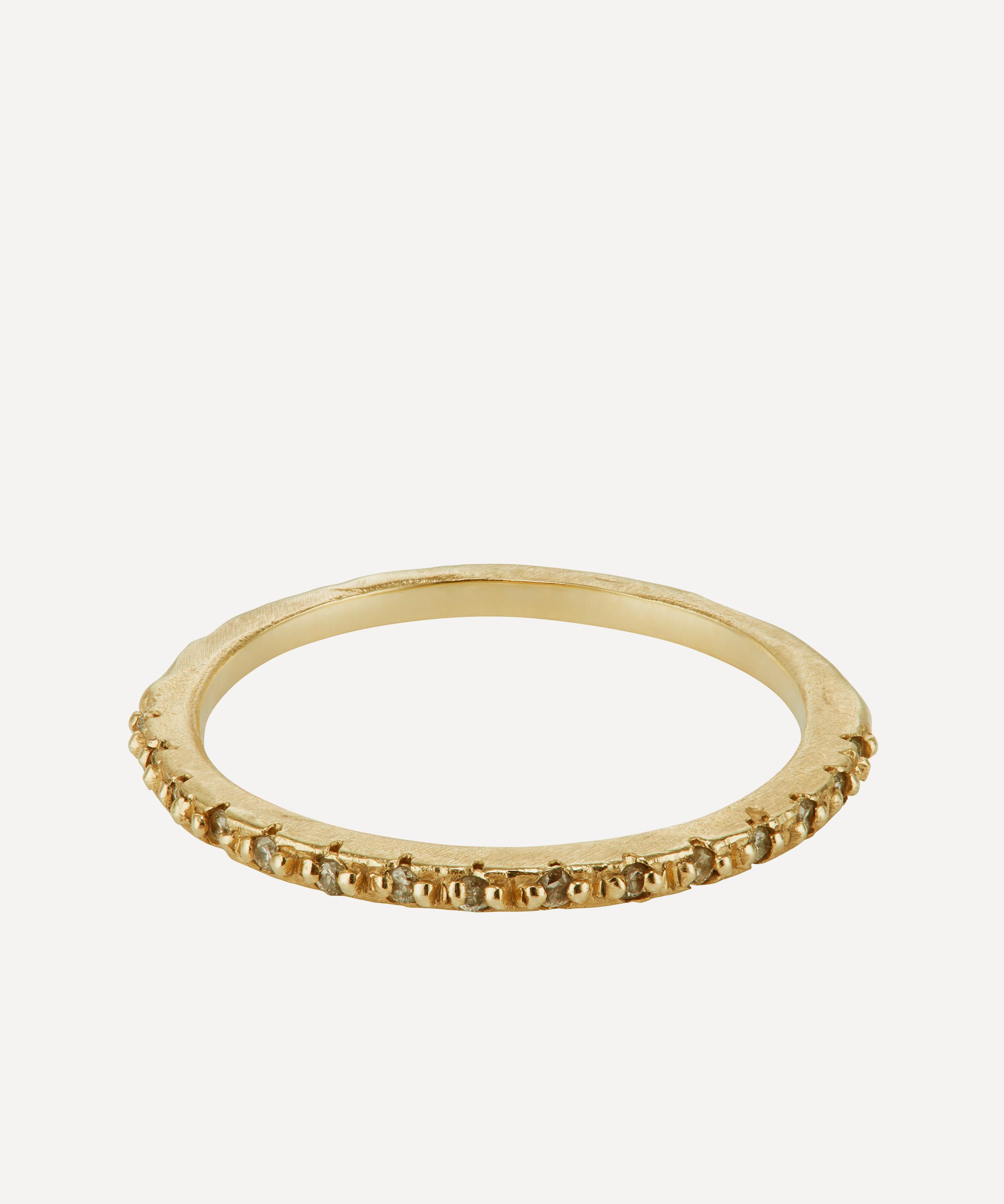 Ellis Mhairi Cameron - 14ct Gold Diamond Half Eternity Ring image number 0