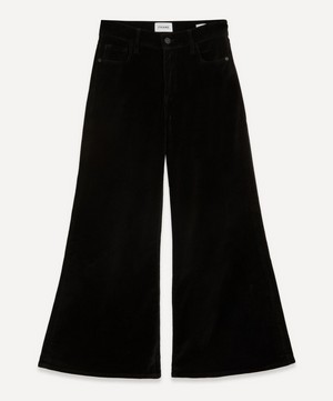 Frame - Le Palazzo Crop Velveteen Trousers image number 0
